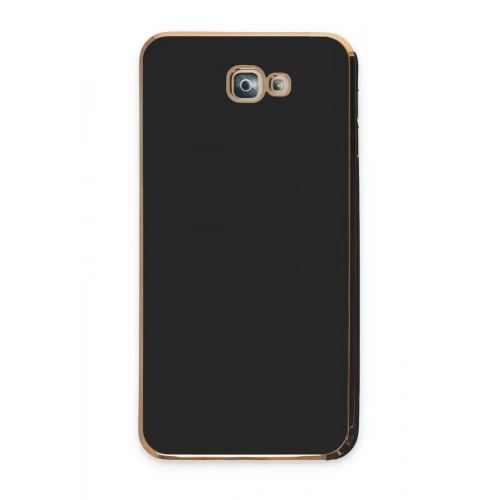 Mey İthalat®  Samsung Galaxy J7 Prime Kılıf Volet Silikon - Siyah