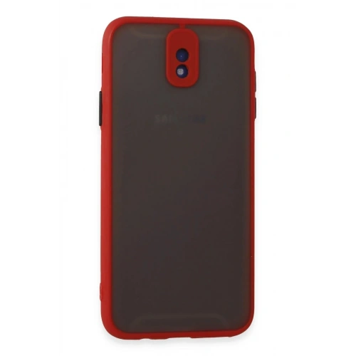 Mey İthalat®  Samsung Galaxy J7 Pro / J730 Kılıf Montreal Silikon Kapak - Kırmızı