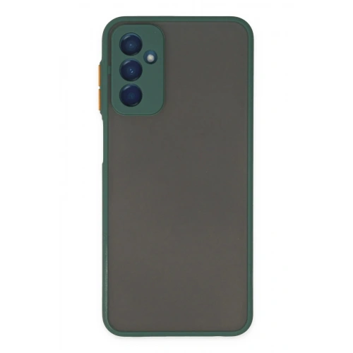Mey İthalat®  Samsung Galaxy M13 Kılıf Montreal Silikon Kapak - Yeşil