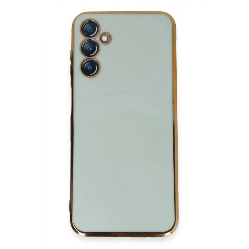 Mey İthalat®  Samsung Galaxy M14 5G Kılıf Volet Silikon - Açık Yeşil