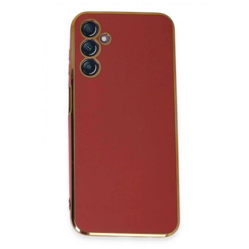 Mey İthalat®  Samsung Galaxy M14 5G Kılıf Volet Silikon - Kırmızı