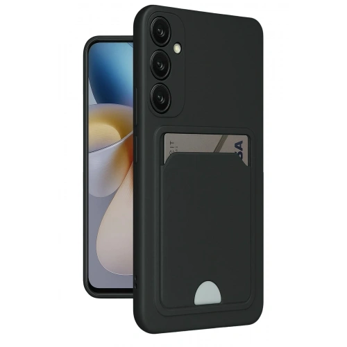 Mey İthalat®  Samsung Galaxy M15 Kelvin Kartvizitli Silikon - Siyah