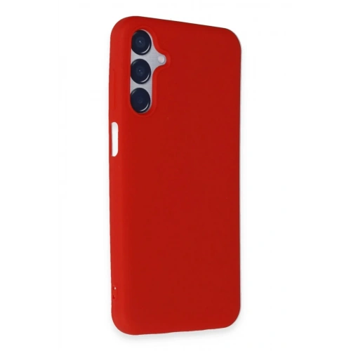 Mey İthalat®  Samsung Galaxy M15 Kılıf First Silikon - Kırmızı