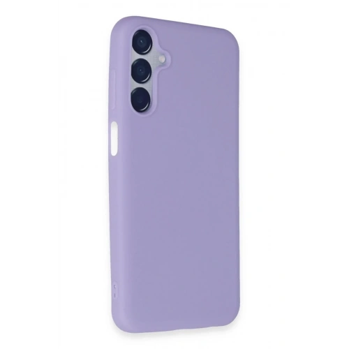 Mey İthalat®  Samsung Galaxy M15 Kılıf First Silikon - Lila