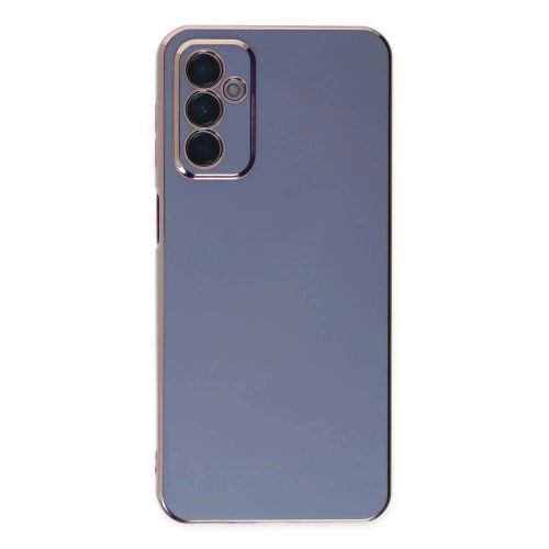 Mey İthalat®  Samsung Galaxy M23 Kılıf Volet Silikon - Mavi
