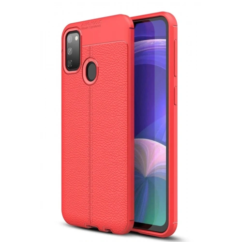 Mey İthalat®  Samsung Galaxy M30S Kılıf Auto Focus Kapak - Kırmızı