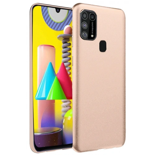 Mey İthalat®  Samsung Galaxy M31 Kılıf Nano içi Kadife Silikon - Pudra