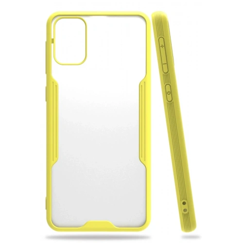 Mey İthalat®  Samsung Galaxy M31 Kılıf Platin Silikon - Sarı