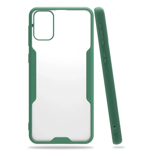 Mey İthalat®  Samsung Galaxy M31 Kılıf Platin Silikon - Yeşil