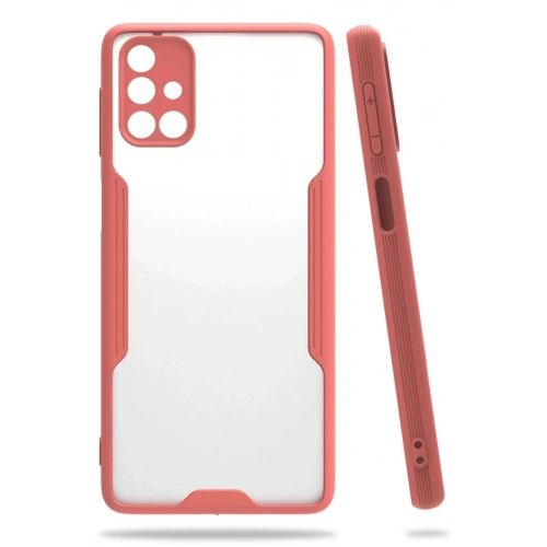 Mey İthalat®  Samsung Galaxy M31S Kılıf Platin Silikon - Pembe