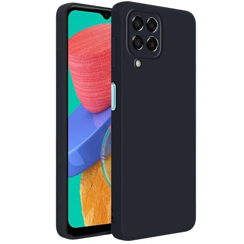Mey İthalat®  Samsung Galaxy M33 Kılıf First Silikon - Siyah