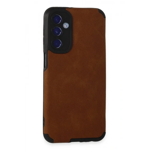 Mey İthalat®  Samsung Galaxy M34 5G Kılıf Loop Deri Silikon - Kahverengi
