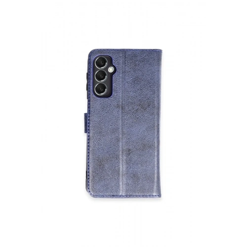 Mey İthalat®  Samsung Galaxy M34 5G Kılıf Trend S Plus Kapaklı Kılıf - Lacivert
