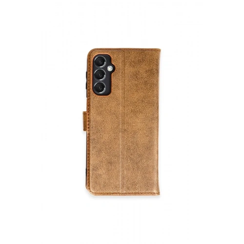 Mey İthalat®  Samsung Galaxy M34 5G Kılıf Trend S Plus Kapaklı Kılıf - Taba