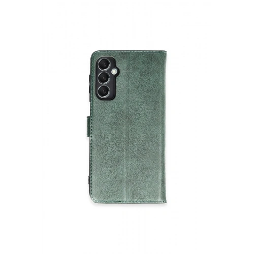 Mey İthalat®  Samsung Galaxy M34 5G Kılıf Trend S Plus Kapaklı Kılıf - Yeşil