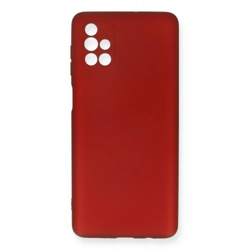 Mey İthalat®  Samsung Galaxy M51 Kılıf First Silikon - Bordo