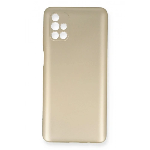 Mey İthalat®  Samsung Galaxy M51 Kılıf First Silikon - Gold