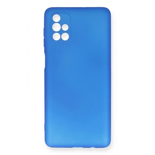 Mey İthalat®  Samsung Galaxy M51 Kılıf First Silikon - Mavi