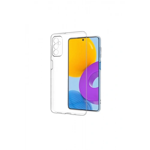 Mey İthalat®  Samsung Galaxy M52 5G Kılıf Deluxe 2mm Şeffaf Silikon - Şeffaf