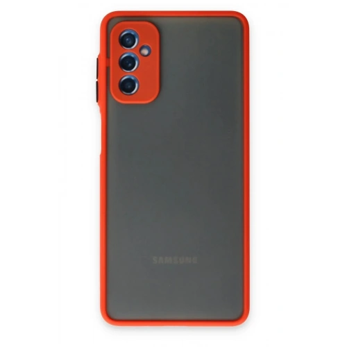 Mey İthalat®  Samsung Galaxy M52 5G Kılıf Montreal Silikon Kapak - Kırmızı