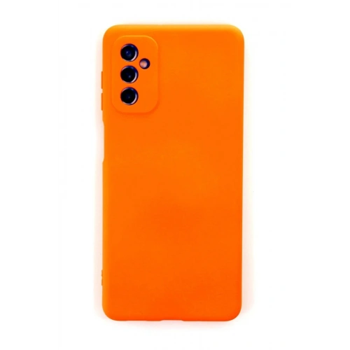 Mey İthalat®  Samsung Galaxy M52 5G Kılıf Nano içi Kadife Silikon - Turuncu