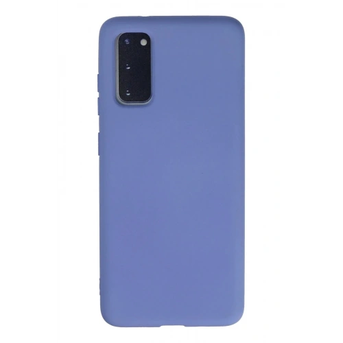 Mey İthalat®  Samsung Galaxy S20 Kılıf Nano içi Kadife Silikon - Lila