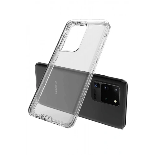 Mey İthalat®  Samsung Galaxy S20 Plus Kılıf Lüx Şeffaf Silikon