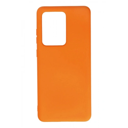 Mey İthalat®  Samsung Galaxy S20 Ultra Kılıf Nano içi Kadife Silikon - Turuncu