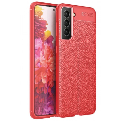 Mey İthalat®  Samsung Galaxy S21 FE Kılıf Auto Focus Kapak - Kırmızı
