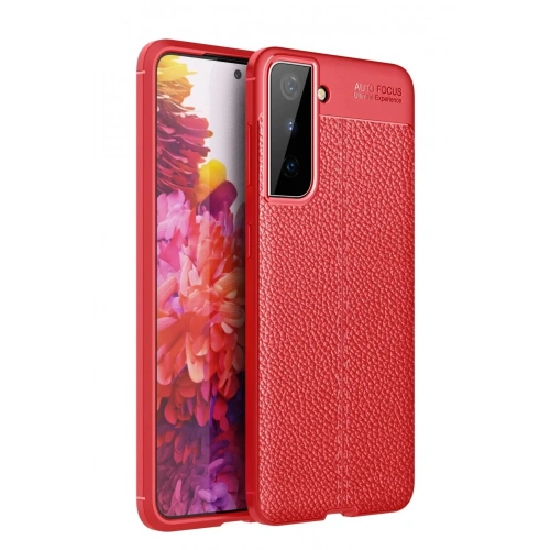 Mey İthalat®  Samsung Galaxy S21 Plus Kılıf Auto Focus Kapak - Kırmızı