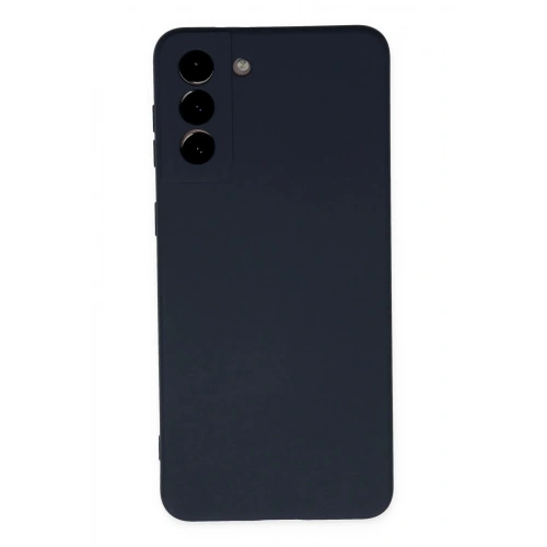 Mey İthalat®  Samsung Galaxy S21 Plus Kılıf Nano içi Kadife Silikon - Lacivert