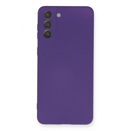 Mey İthalat®  Samsung Galaxy S21 Plus Kılıf Nano içi Kadife Silikon - Mor