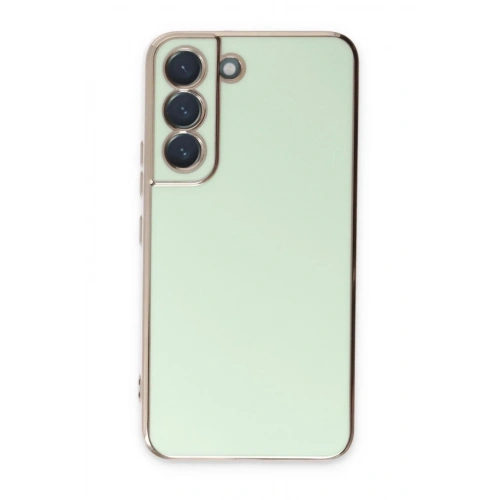 Mey İthalat®  Samsung Galaxy S22 Plus Kılıf Volet Silikon - Açık Yeşil