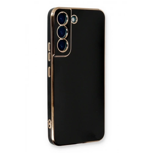 Mey İthalat®  Samsung Galaxy S22 Plus Kılıf Volet Silikon - Siyah