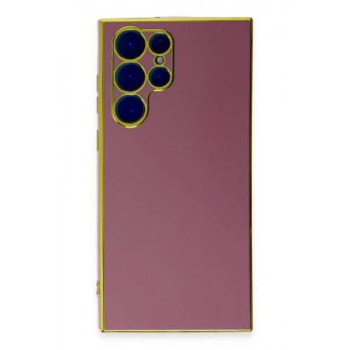 Mey İthalat®  Samsung Galaxy S22 Ultra Kılıf Volet Silikon - Kırmızı