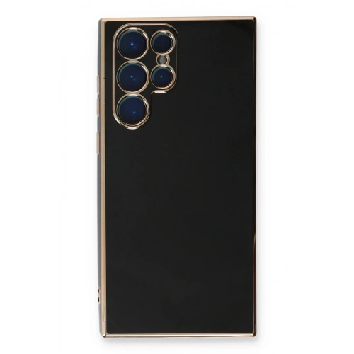Mey İthalat®  Samsung Galaxy S22 Ultra Kılıf Volet Silikon - Siyah
