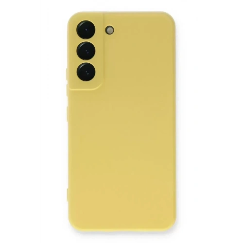Mey İthalat®  Samsung Galaxy S23 Kılıf Nano içi Kadife Silikon - Sarı