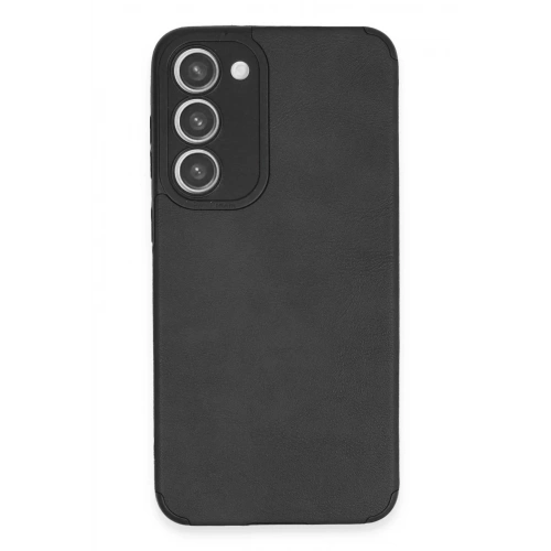 Mey İthalat®  Samsung Galaxy S23 Plus Kılıf Loop Deri Silikon - Siyah