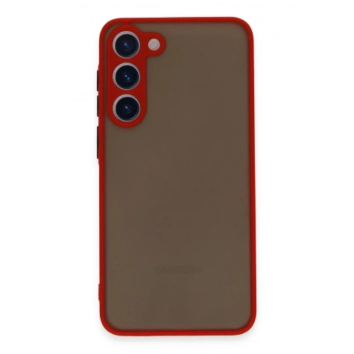 Mey İthalat®  Samsung Galaxy S23 Plus Kılıf Montreal Silikon Kapak - Kırmızı