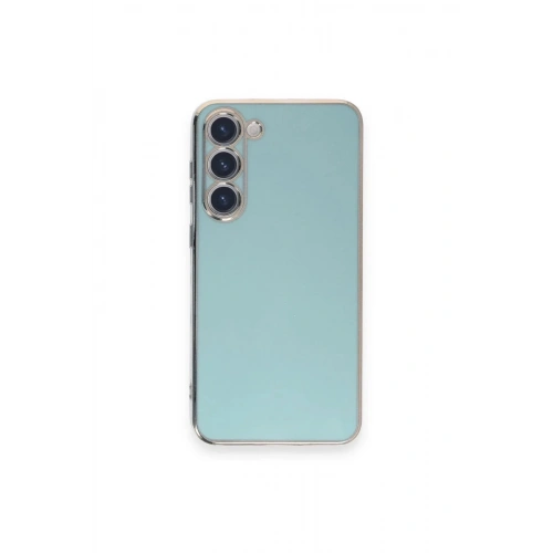 Mey İthalat®  Samsung Galaxy S23 Plus Kılıf Volet Silikon - Açık Yeşil