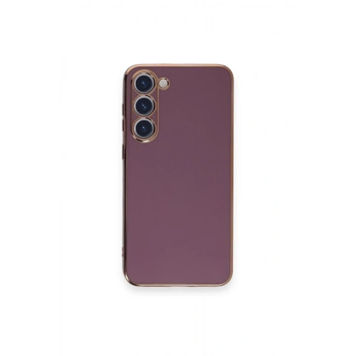 Mey İthalat®  Samsung Galaxy S23 Plus Kılıf Volet Silikon - Mor