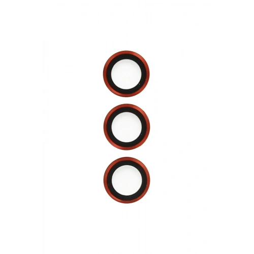 Mey İthalat®  Samsung Galaxy S23 Plus Metal Kamera Lens - Kırmızı