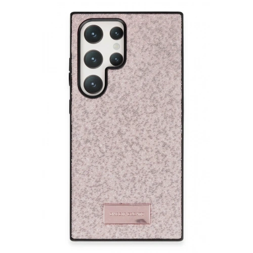 Mey İthalat®  Samsung Galaxy S23 Ultra Bright Simli Kapak - Pembe