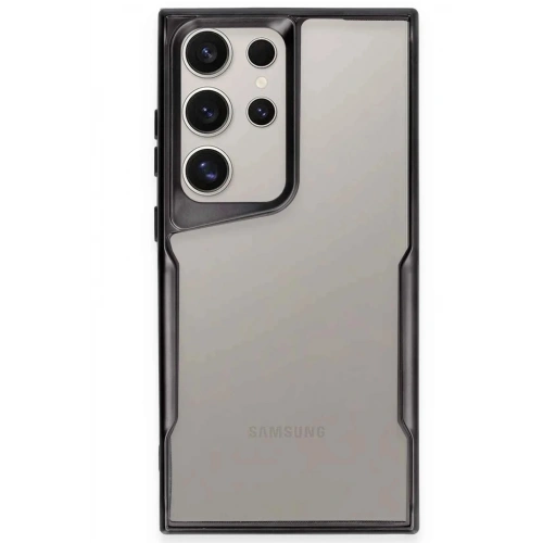 Mey İthalat®  Samsung Galaxy S23 Ultra Kılıf Boyi Silikon Kapak - Siyah