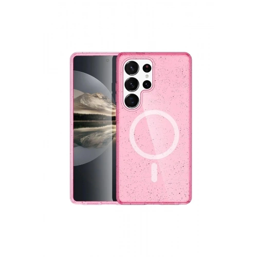 Mey İthalat®  Samsung Galaxy S23 Ultra Kılıf Star Magsafe Kapak - Pembe