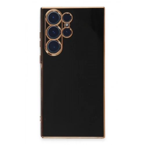 Mey İthalat®  Samsung Galaxy S23 Ultra Kılıf Volet Silikon - Siyah