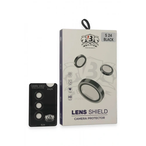 Mey İthalat®  Samsung Galaxy S24 Bilvis Titan Kamera Lens - Siyah