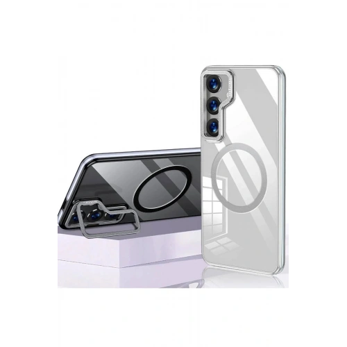 Mey İthalat®  Samsung Galaxy S24 Crystal Magsafe Kapak - Şeffaf