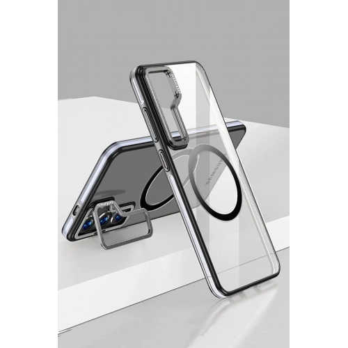 Mey İthalat®  Samsung Galaxy S24 Crystal Magsafe Kapak - Siyah