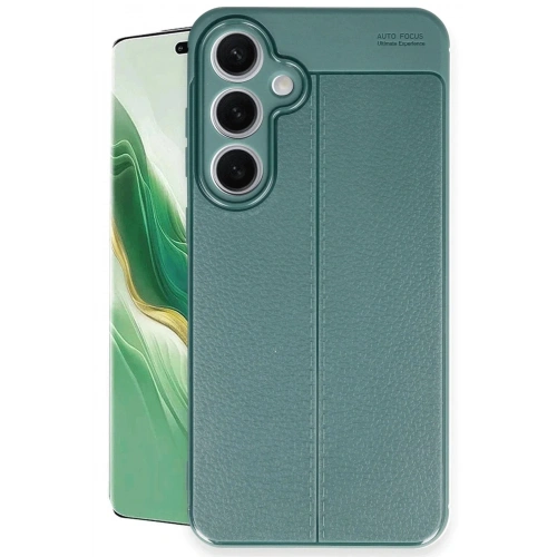 Mey İthalat®  Samsung Galaxy S24 FE Kılıf Auto Focus Kapak - Koyu Yeşil